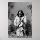 Geronimo Nieling mit Rifle - 1886 Poster (Vorne)