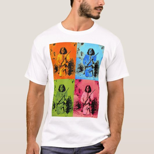 Geronimo Pop-Kunst T-Shirt (Vorderseite)