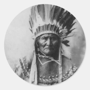 Geronimo Runder Aufkleber