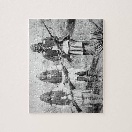 Geronimo und drei seiner Apache-Krieger, 1886 (b Puzzle (Vertikal)
