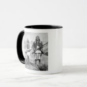 Geronimo und drei seiner Apache-Krieger, 1886 (b Tasse (Vorderseite Links)