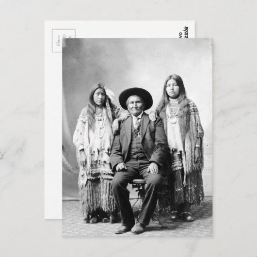 Geronimo und zwei Nichten Postkarte (Vorne/Hinten)