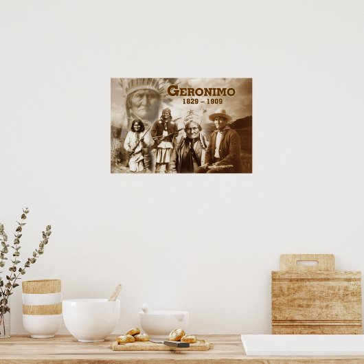 Geronimo vom Chiricahua-Apache Poster (Küche)