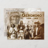 Geronimo vom Chiricahua-Apache Postkarte (Vorne/Hinten)