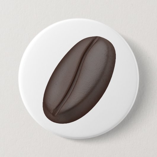 geröstete Arabica-Kaffeebohne Button (Vorderseite)