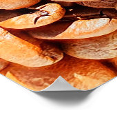 Geröstete aromatische Kaffeebohnen in Sonnenlicht, Poster (Ecke)