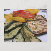 Geröstete Gemüse Postkarte (Vorderseite)