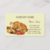 Geröstete Hühnerdeli Catering Visitenkarte (Vorderseite)