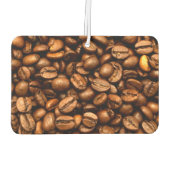 Geröstete Kaffeebohnen Autolufterfrischer (Rückseite)