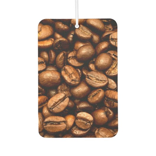Geröstete Kaffeebohnen Autolufterfrischer (Vorderseite)