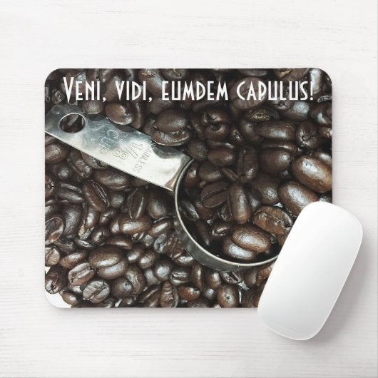 geröstete Kaffeebohnen mit Silberschottenaufnahme Mousepad (Mit Mouse)