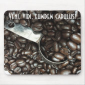 geröstete Kaffeebohnen mit Silberschottenaufnahme Mousepad (Vorne)