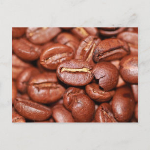 Geröstete Kaffeebohnen Postkarte