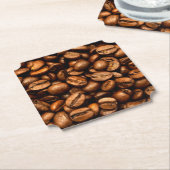 Geröstete Kaffeebohnen Untersetzer (angewinkelt)