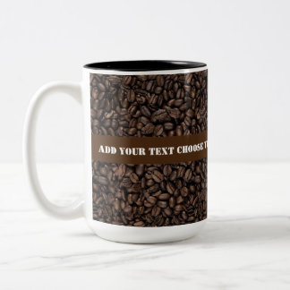 Geröstete Kaffeebohnen Zwei-Ton-Tassen Zweifarbige Tasse