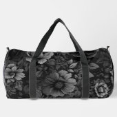 Gerötete Farbtöne der grauen Blüte Duffle Bag (Rückseite)