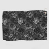 Gerötete Farbtöne der grauen Blüte Golfhandtuch (Horizontal)