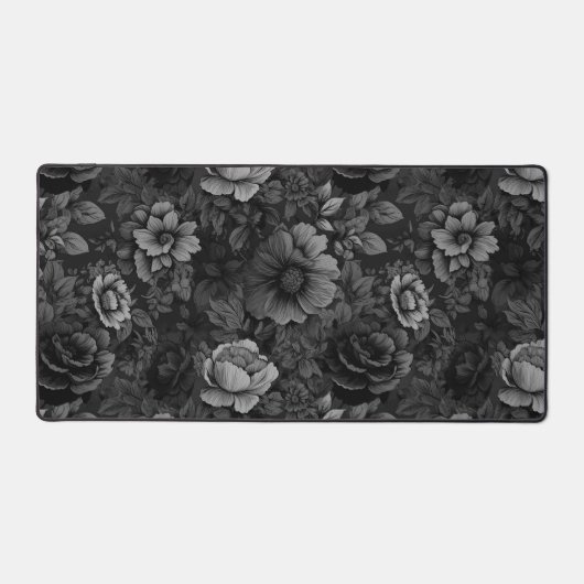 Gerötete Farbtöne der grauen Blüte Schreibtischunterlage (Vorderseite)