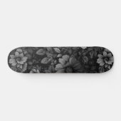 Gerötete Farbtöne der grauen Blüte Skateboard (Horizontal)