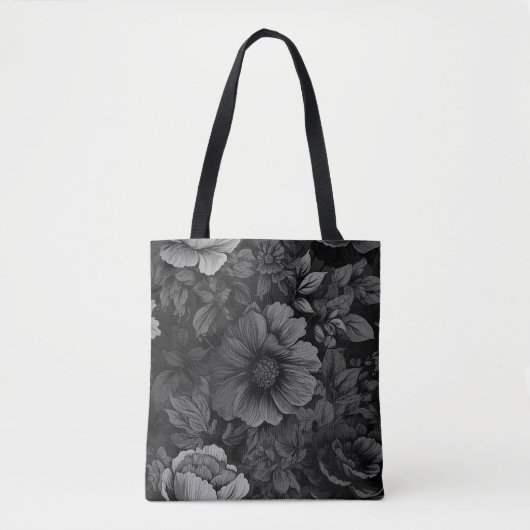 Gerötete Farbtöne der grauen Blüte Tasche (Vorderseite)