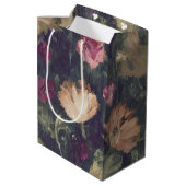 Gerötete Farbtöne Vintag Mittlere Geschenktüte (Rückseite Schrägansicht)