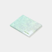 Gerötete Grüne mit Personalisiertem Text Post-it Klebezettel (angewinkelt)