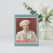 Gerötete Kabeljaue, Vintage Lebensmittel und Kunst Postkarte (Stehend Vorderseite)