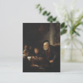 Gerrit Dou - Der Lehrer Postkarte (Stehend Vorderseite)