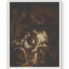Gerrit van Honthorst - Christus gekrönt mit Thorns Aufkleber