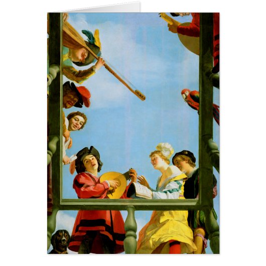 Gerrit Van Honthorst Musical Group Balcony Art (Vorne)