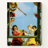 Gerrit Van Honthorst Musical Group Balcony Art Notizblock (Rückseite)