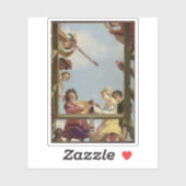 Gerrit van Honthorst - Musical Group on a Balcony Aufkleber (Blatt)