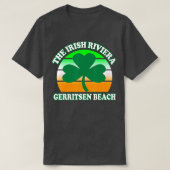 Gerritsen Beach Irish Riviera Funny Kleeblatt Retr T-Shirt (Design vorne)