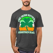 Gerritsen Beach Irish Riviera Funny Kleeblatt T-Shirt (Vorderseite)