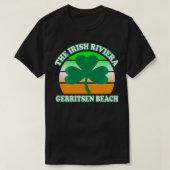 Gerritsen Beach Irish Riviera Funny Shamrock Retro T-Shirt (Design vorne)
