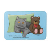 Gerry Cat Teddy Bear Badematte (Vorderseite)
