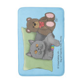 Gerry Cat Teddy Bear Badematte (Vorderseite Vertikal)