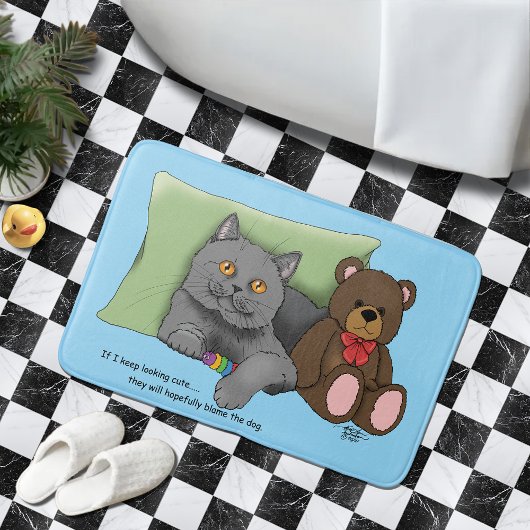 Gerry Cat Teddy Bear Badematte