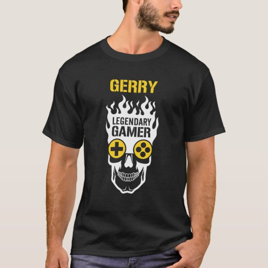 Gerry Name Gift - Personalisierter Legendärer Game T-Shirt (Vorderseite)