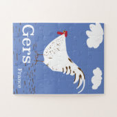 Gers France Vintage Reiseplakat Puzzle (Horizontal)