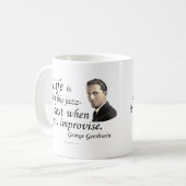 Gershwin auf dem Leben Kaffeetasse (Vorderseite Links)