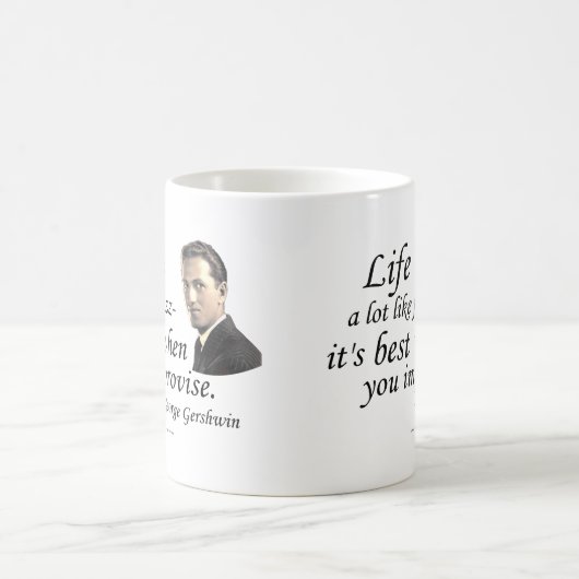 Gershwin auf dem Leben Kaffeetasse (Mittel)