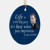 Gershwin auf dem Leben Keramik Ornament (Rechts)