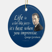 Gershwin auf dem Leben Keramik Ornament (Links)