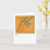 Gerste, eins der sieben Spezies von Israel Karte (Gelbe Blume)