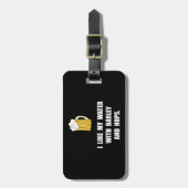 Gersten-Hopfen Gepäckanhänger (Vorderseite vertikal)