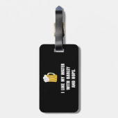 Gersten-Hopfen Gepäckanhänger (Rückseite vertikal)