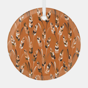 Gerstenkorn Bio Brot Hintergrund Ornament Aus Glas