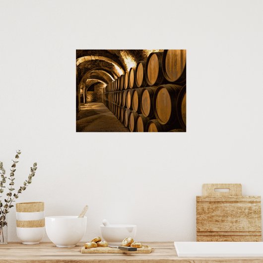 Gerstenlandschaft im Weingut Poster (Küche)