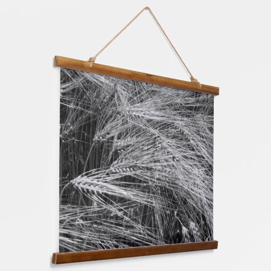 Gerstenohren (Hordeum vulgare) Wandteppich Mit Holzrahmen (Gewinkelt)